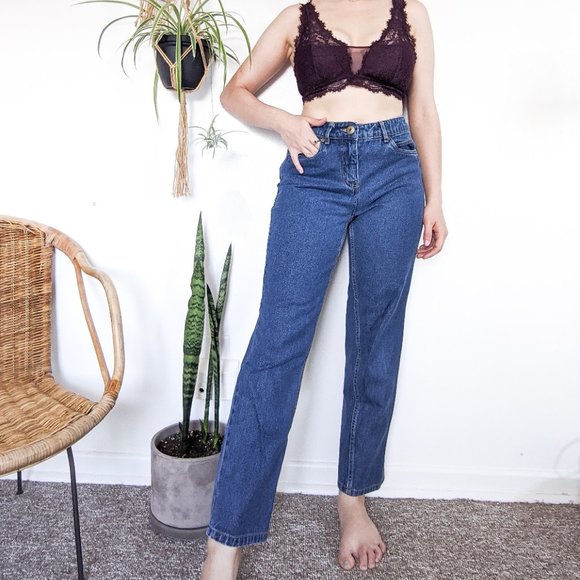100% Cotton High-Rise Jeans - Picture 3 of 4